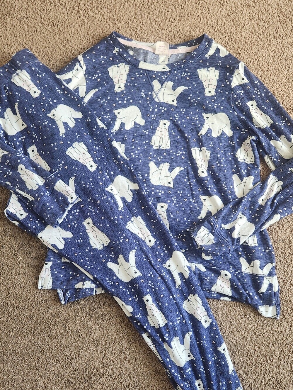 Secret Treasures Navy Blue Polar Bear Pajama Set